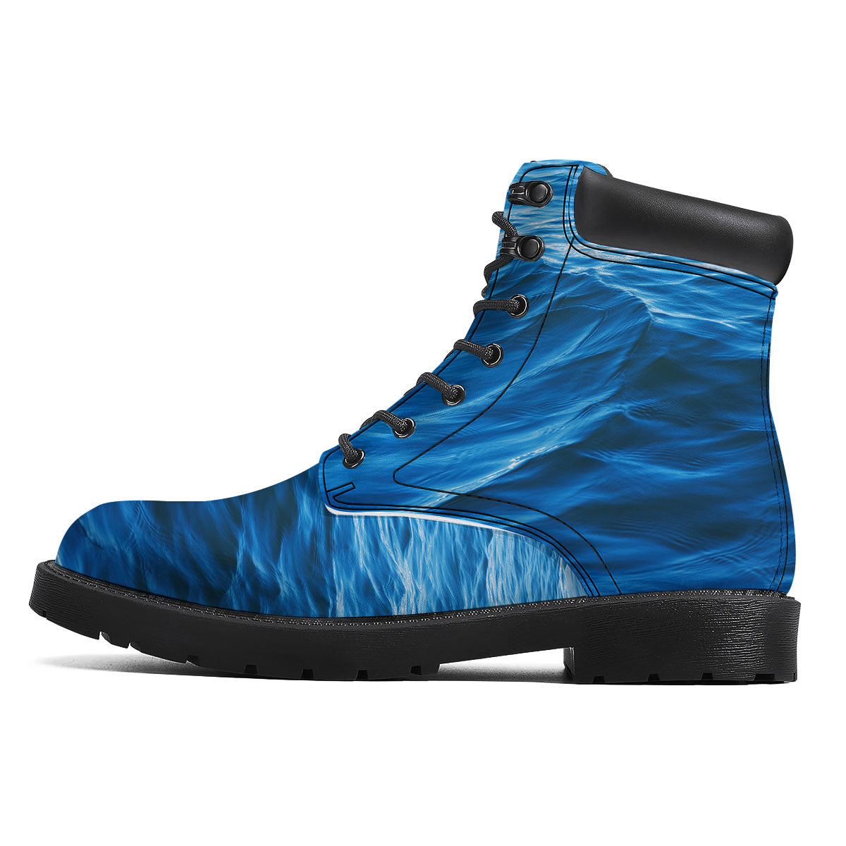 Surface Ocean Print Boots-grizzshop