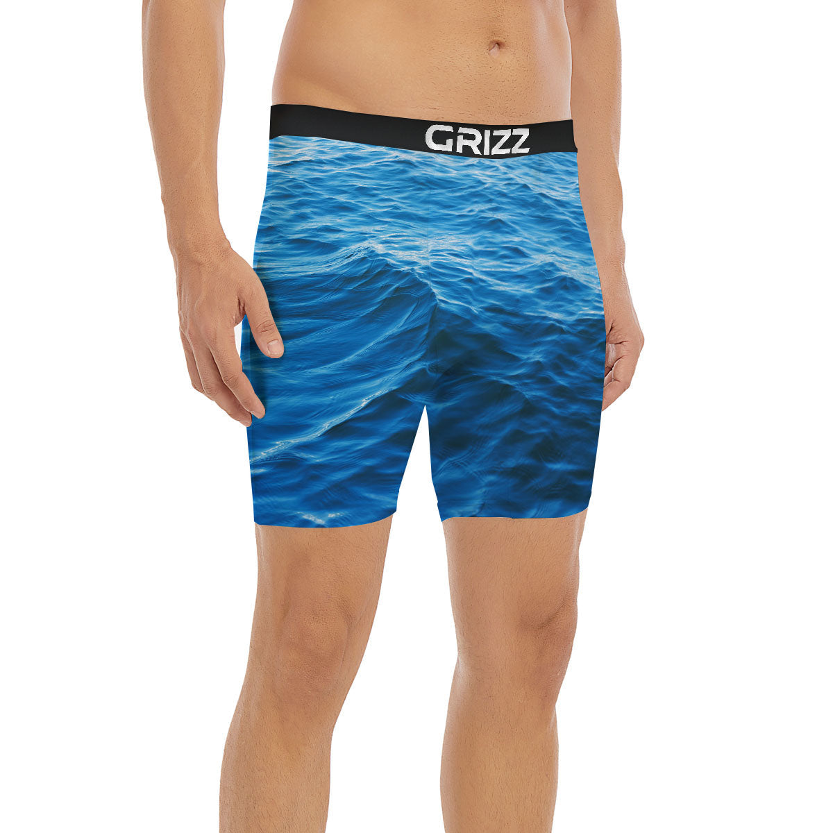 Surface Ocean Print Boxer Briefs-grizzshop
