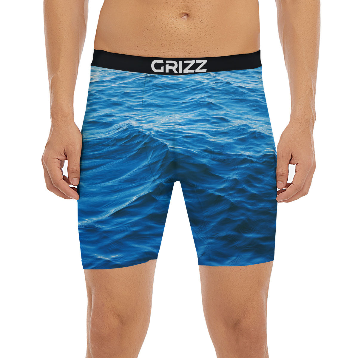 Surface Ocean Print Boxer Briefs-grizzshop