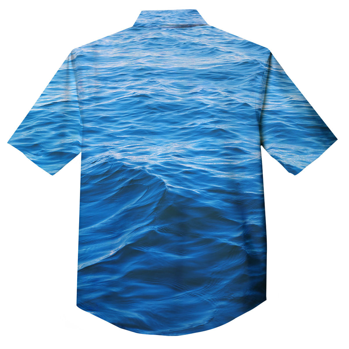 Surface Ocean Print Button Up Shirt-grizzshop