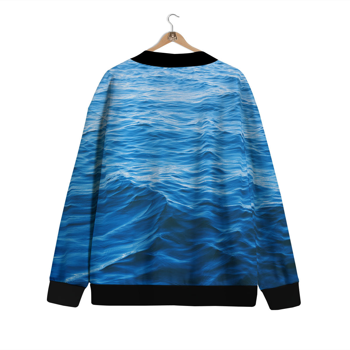 Surface Ocean Print Cardigan-grizzshop