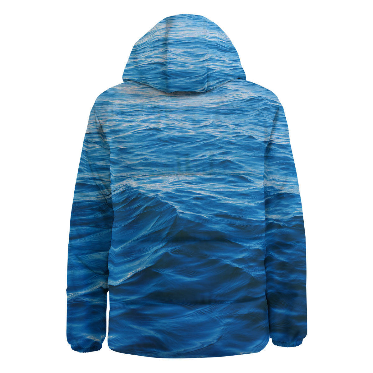 Surface Ocean Print Down Jacket-grizzshop
