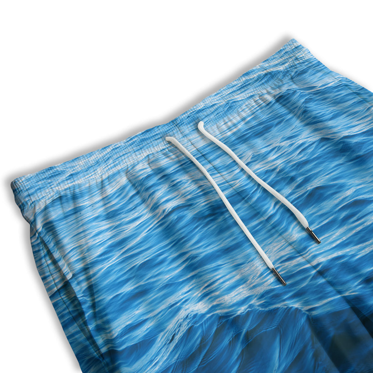 Surface Ocean Print Men's Athletic Shorts