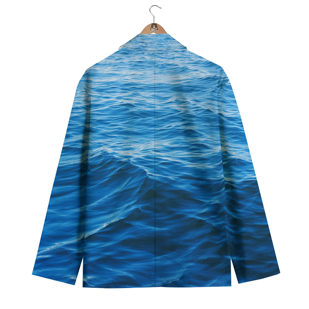 Surface Ocean Print Men's Blazer-grizzshop