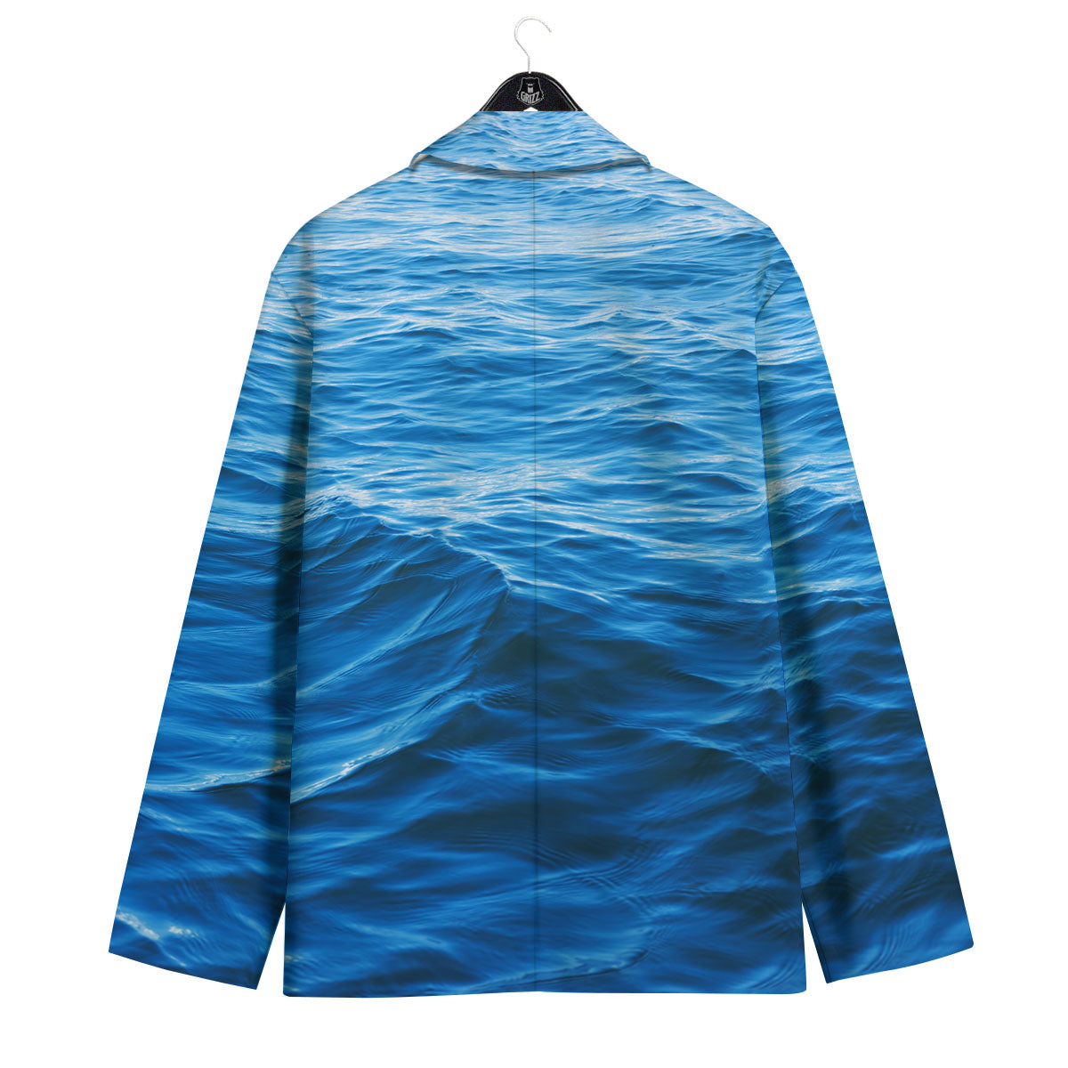Surface Ocean Print Men's Sport Coat-grizzshop
