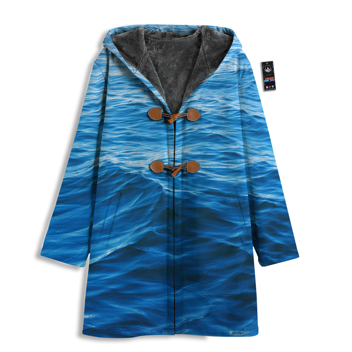Surface Ocean Print Men's Windbreaker Jacket-grizzshop