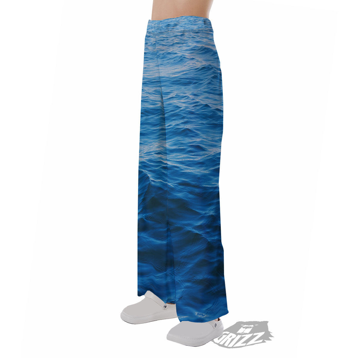 Surface Ocean Print Pajama Pants-grizzshop