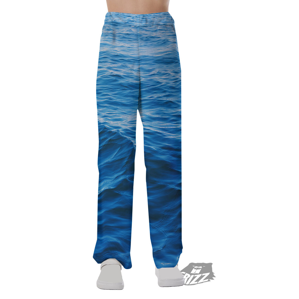 Surface Ocean Print Pajama Pants-grizzshop