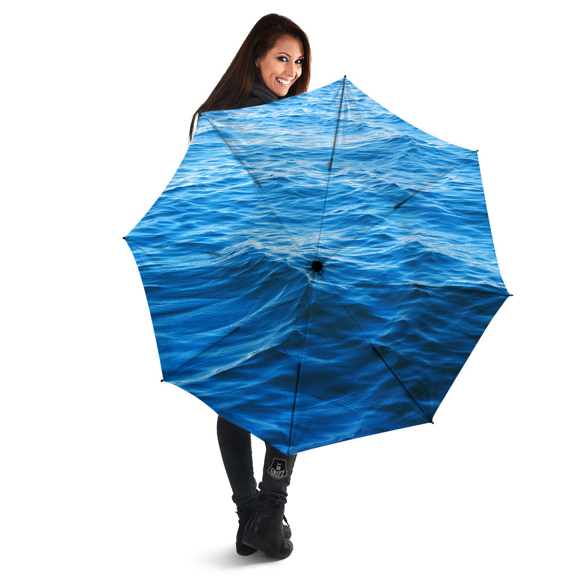 Surface Ocean Print Umbrella-grizzshop