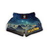 Surface Planet Galaxy Space Print Muay Thai Boxing Shorts-grizzshop