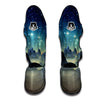 Surface Planet Galaxy Space Print Muay Thai Shin Guards-grizzshop