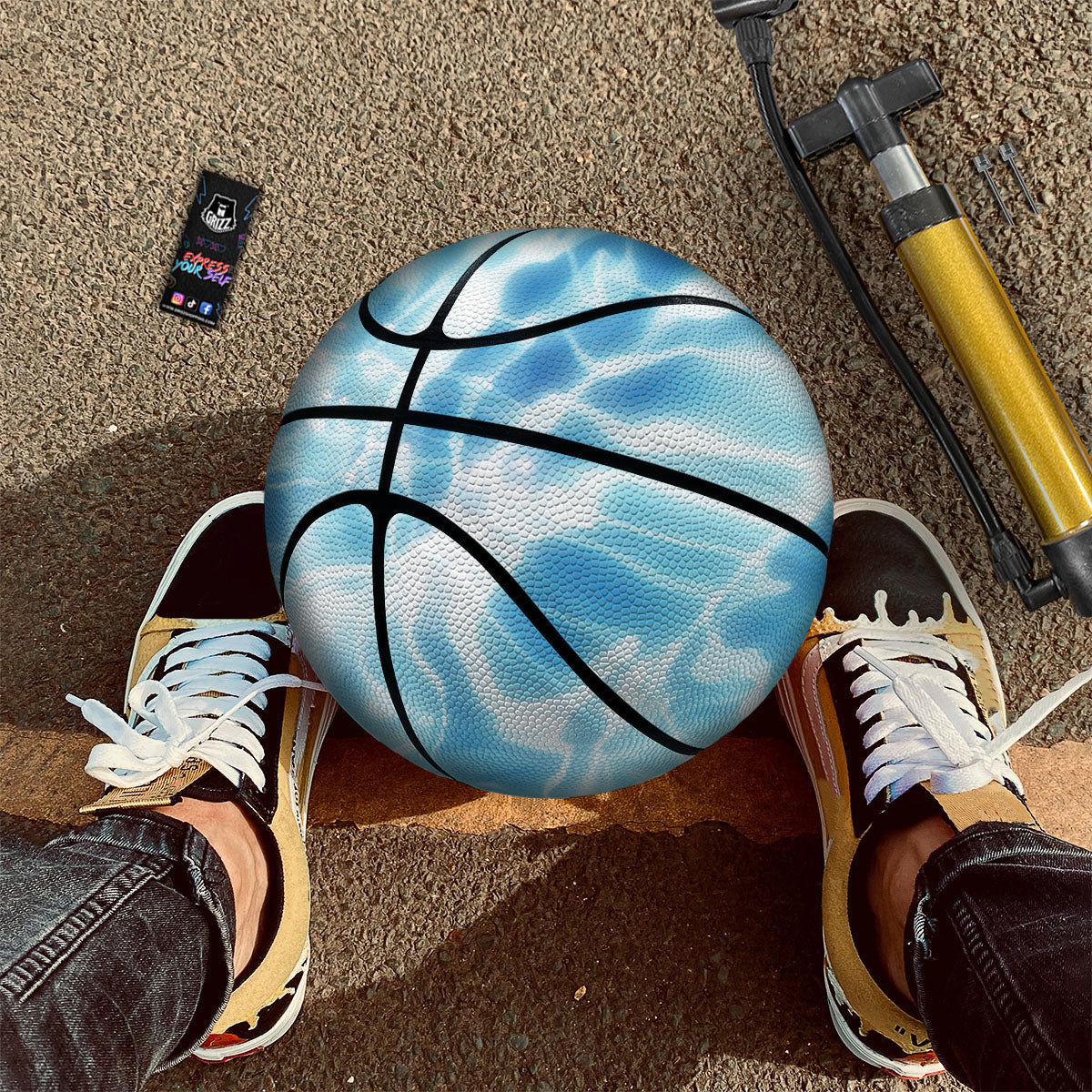 Surface Pool Water Print Basketball-grizzshop