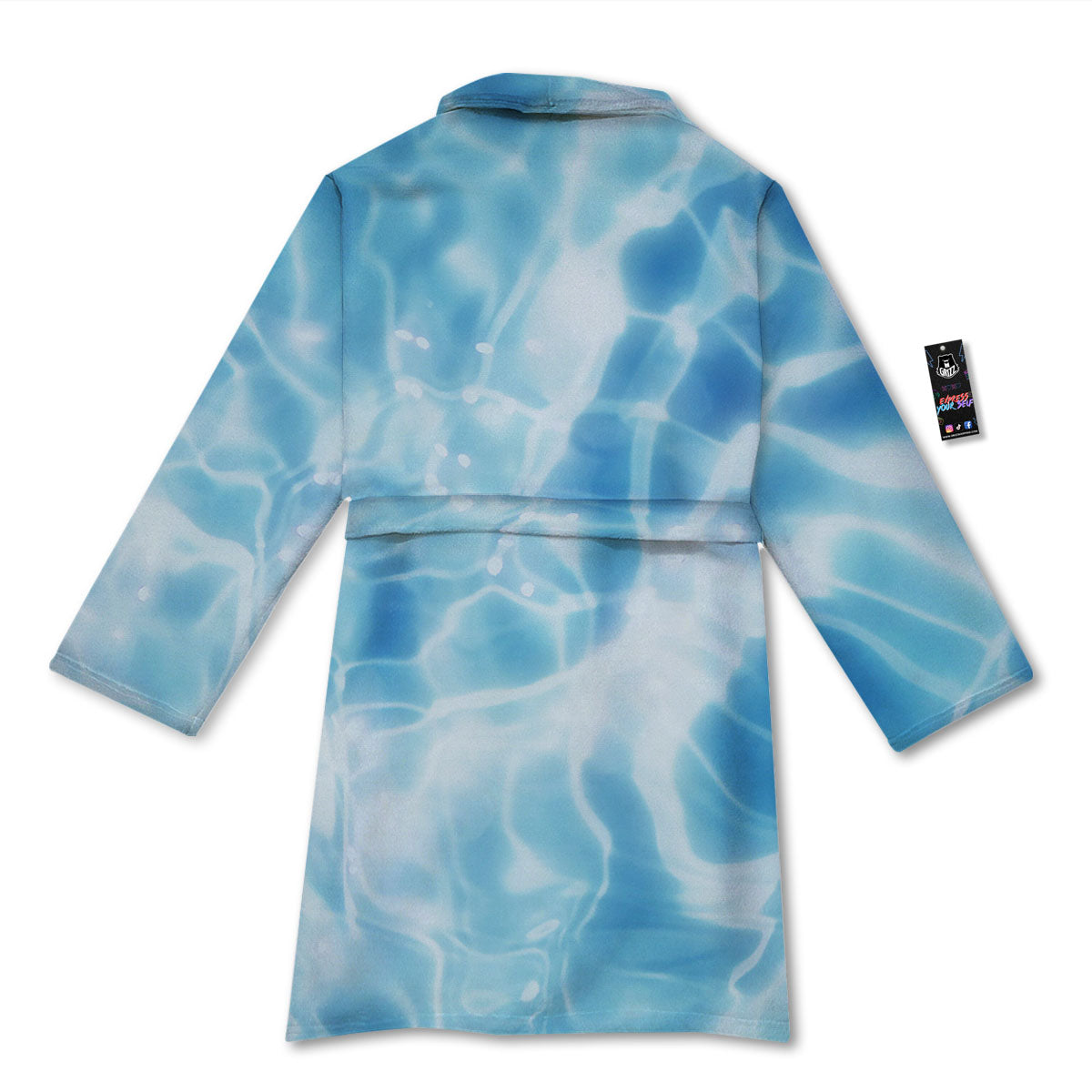 Surface Pool Water Print Bathrobe-grizzshop