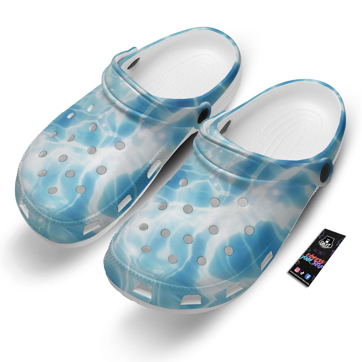Surface Pool Water Print Clog-grizzshop