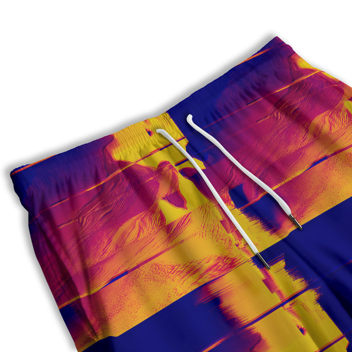 Surface Psychedelic Print Pattern Men's Athletic Shorts