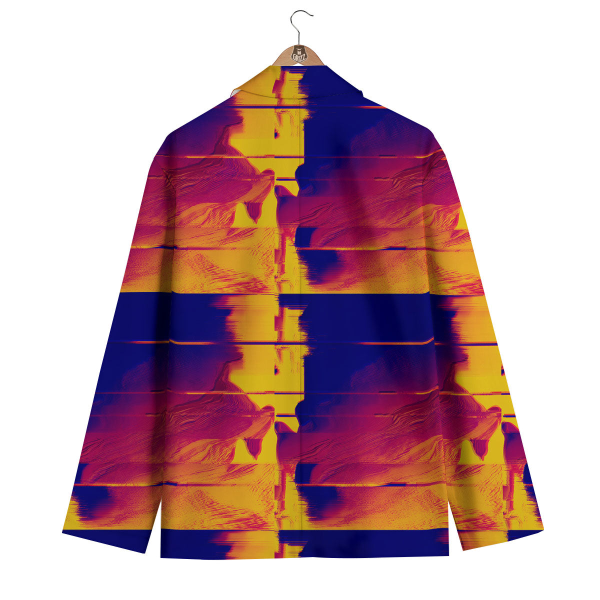 Surface Psychedelic Print Pattern Men's Blazer-grizzshop