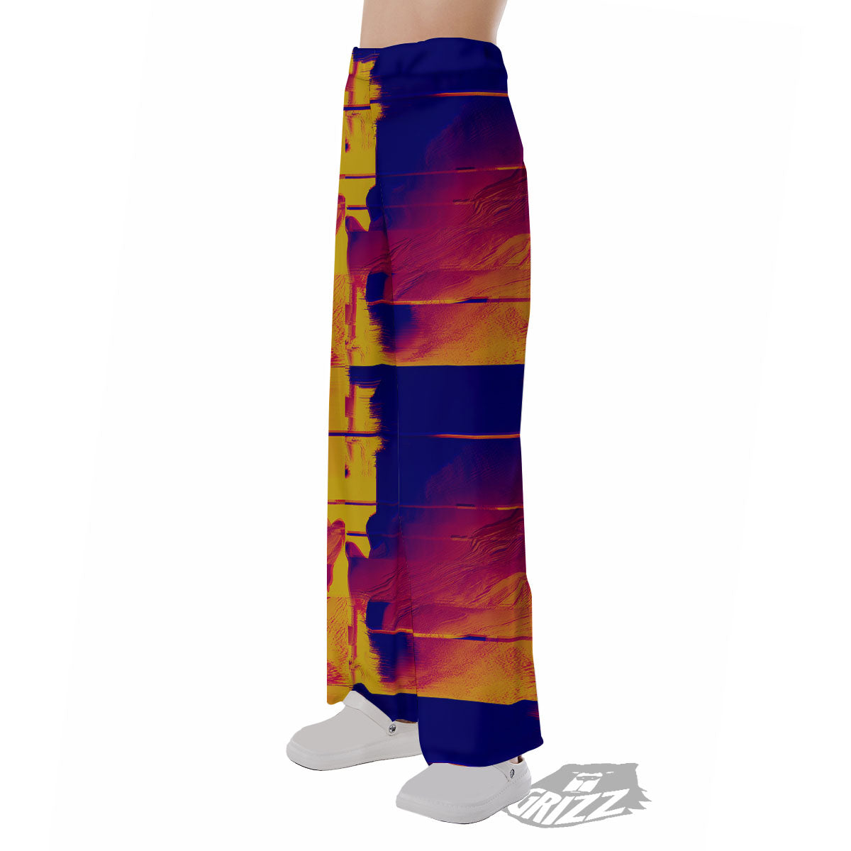Surface Psychedelic Print Pattern Pajama Pants-grizzshop
