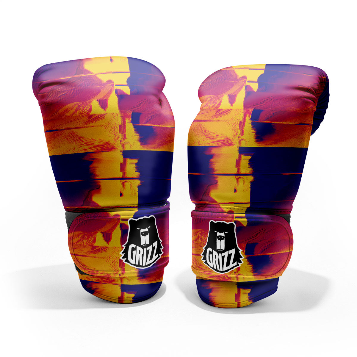Surface Psychedelic Print Pattern Pro Boxing Glove
