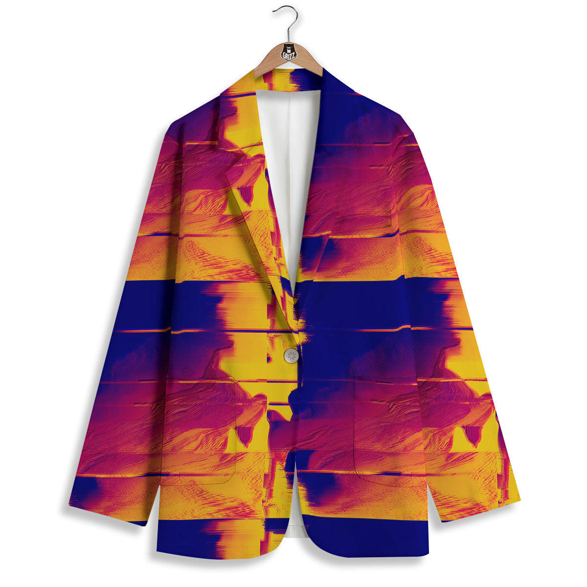 Surface Psychedelic Print Pattern Women's Blazer-grizzshop