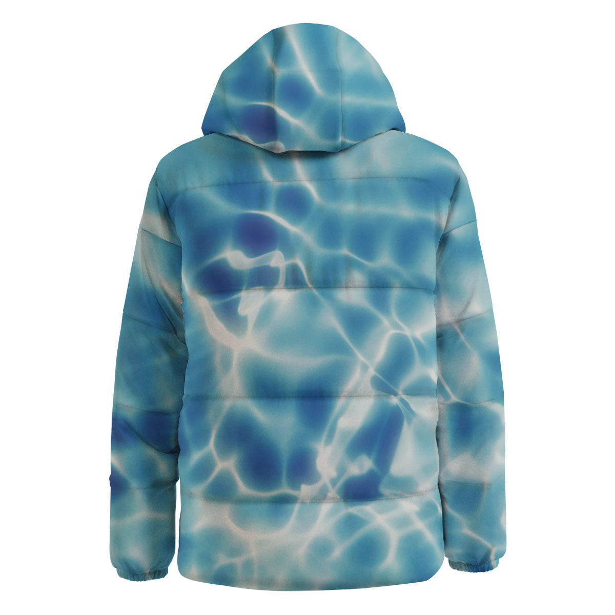 Surface Sea Water Print Down Jacket-grizzshop