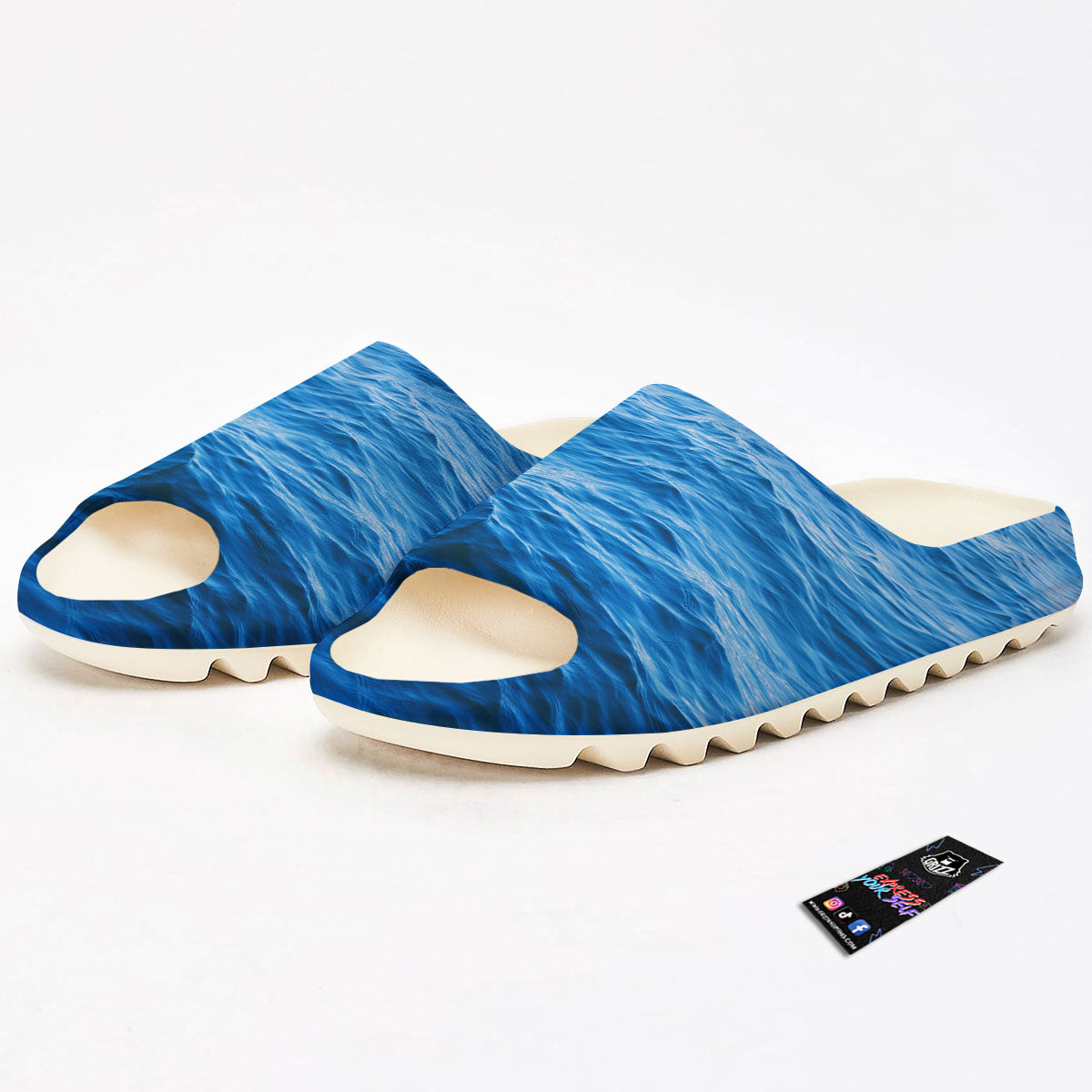 Surface Ocean Print Sandals-grizzshop