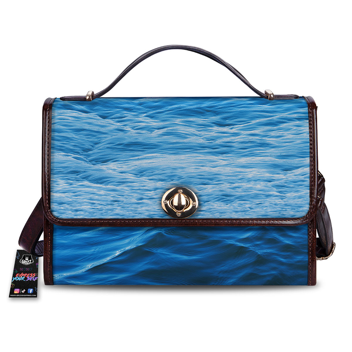 Surface Ocean Print Women's Satchel Bag