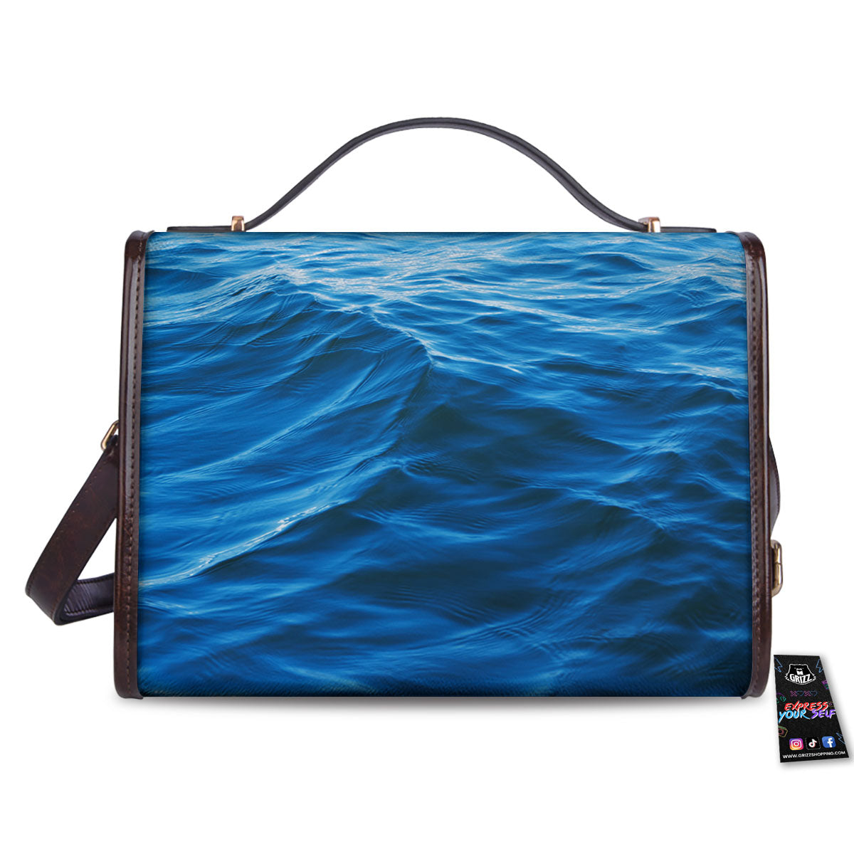 Surface Ocean Print Women's Satchel Bag
