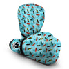 Surfboard Hibiscus Print Pattern Boxing Gloves-grizzshop