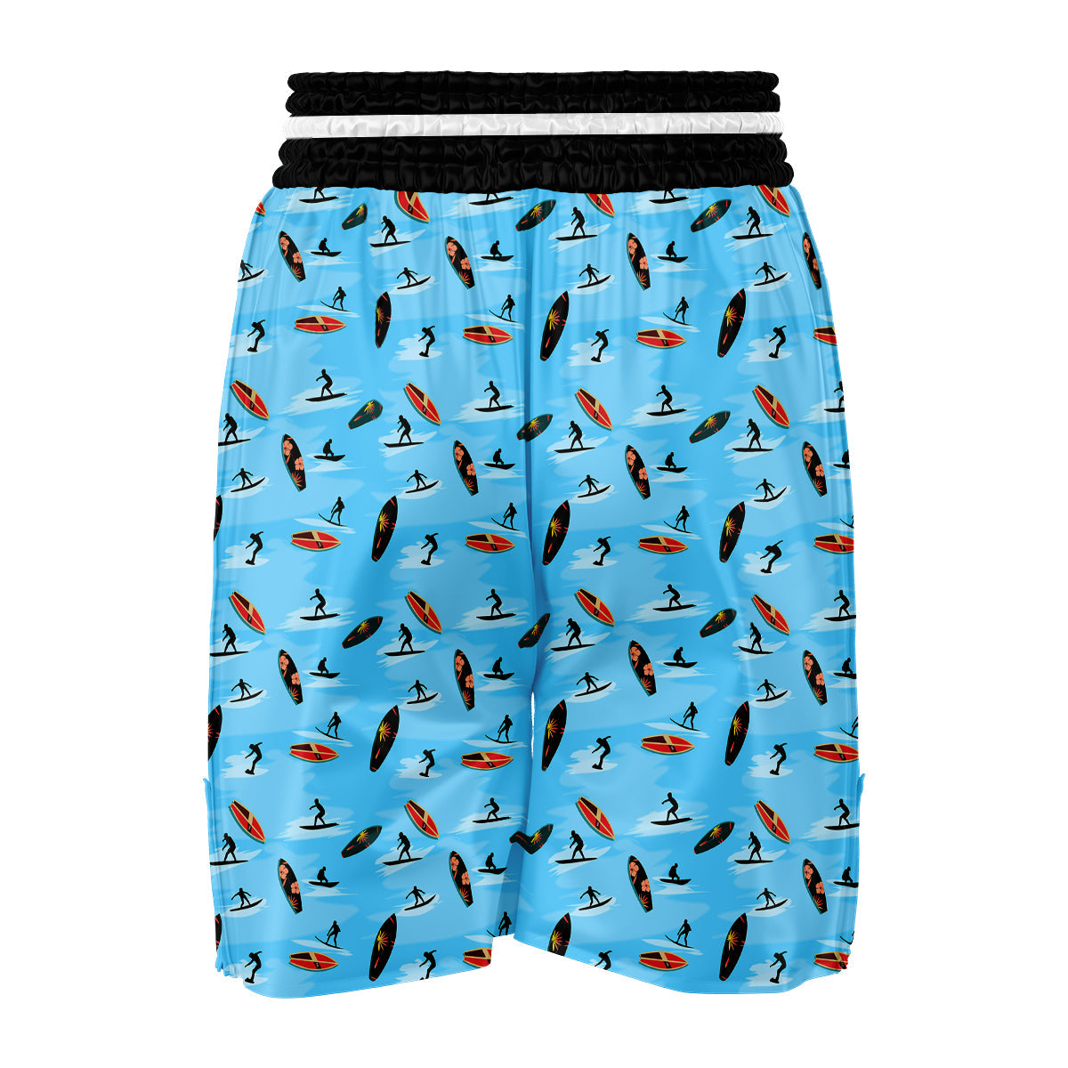 Surfboard Sport Print Pattern Boxing Shorts-grizzshop