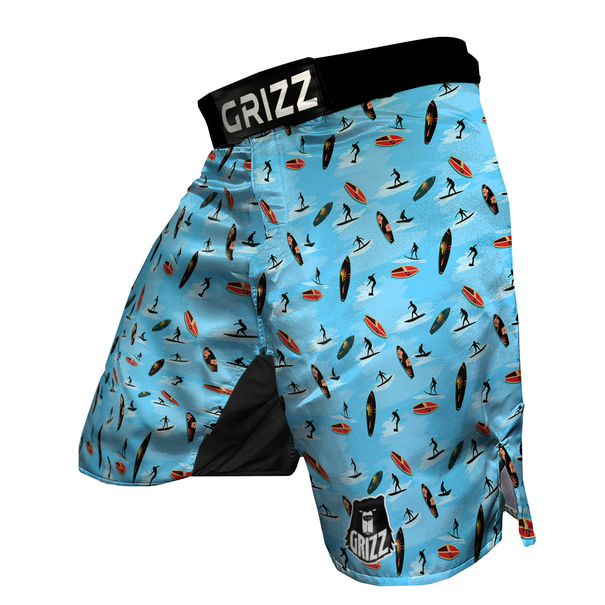 Surfboard Sport Print Pattern MMA Shorts-grizzshop