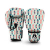 Surfboard Vintage Striped Print Pattern Boxing Gloves-grizzshop