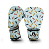 Surfboard Wood Print Pattern Boxing Gloves-grizzshop