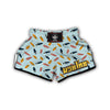 Surfboard Wood Print Pattern Muay Thai Boxing Shorts-grizzshop