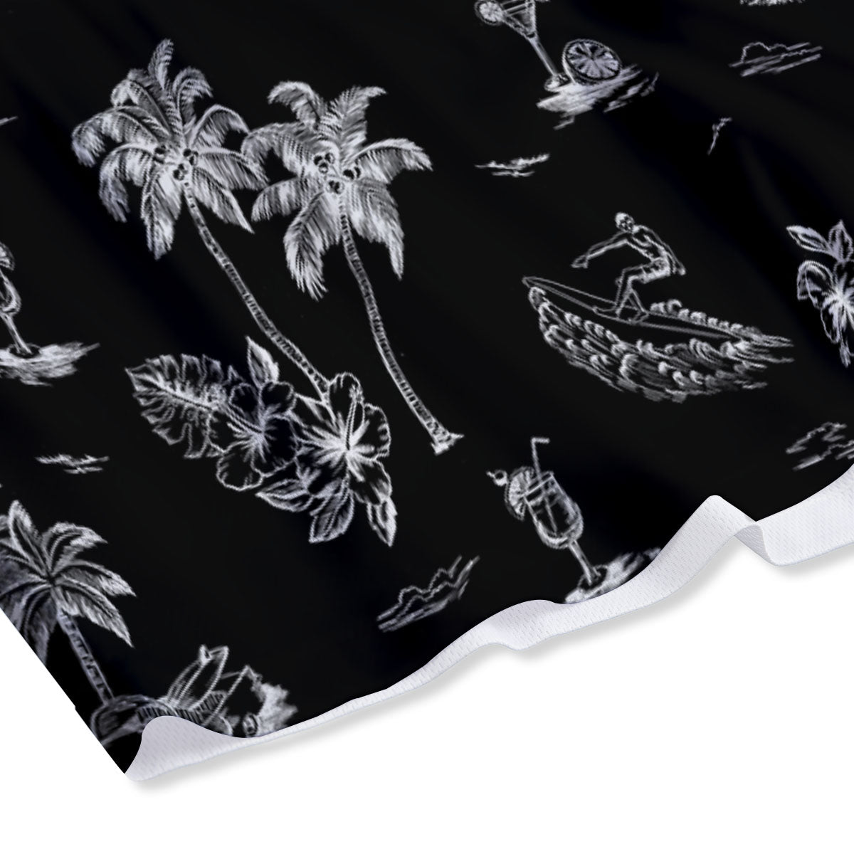 Star Of David Fiery Print Mesh Shorts