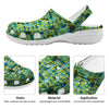 Surfing Graffiti Print Pattern Clog-grizzshop