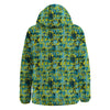 Surfing Graffiti Print Pattern Down Jacket-grizzshop