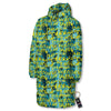 Surfing Graffiti Print Pattern Long Down Jacket-grizzshop