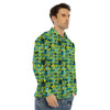 Surfing Graffiti Print Pattern Men's Dress Shirts-grizzshop