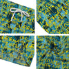 Surfing Graffiti Print Pattern Men's Running Shorts-grizzshop