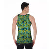 Surfing Graffiti Print Pattern Men's Tank Top-grizzshop