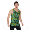 Surfing Graffiti Print Pattern Men's Tank Top-grizzshop