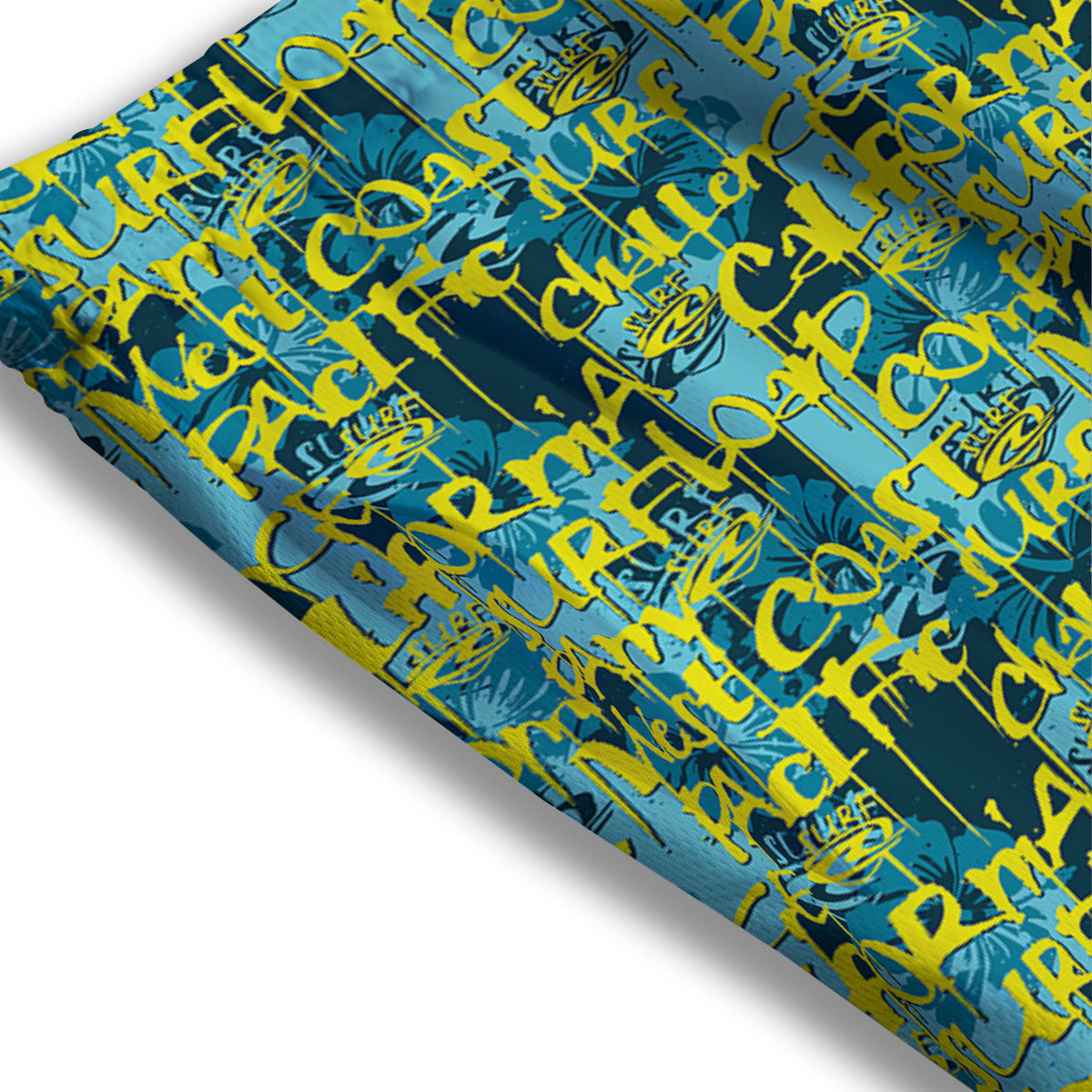 Surfing Graffiti Print Pattern Mesh Shorts