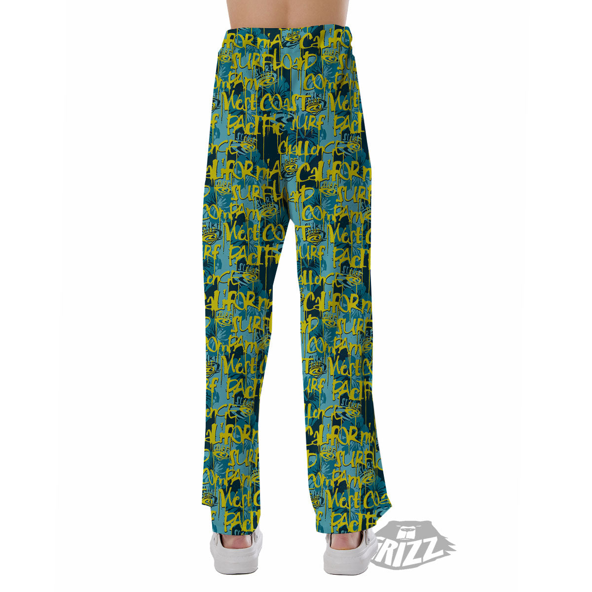 Surfing Graffiti Print Pattern Pajama Pants-grizzshop