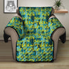 Surfing Graffiti Print Pattern Recliner Protector-grizzshop