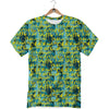 Surfing Graffiti Print Pattern T-Shirt-grizzshop