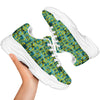 Surfing Graffiti Print Pattern White Chunky Shoes-grizzshop