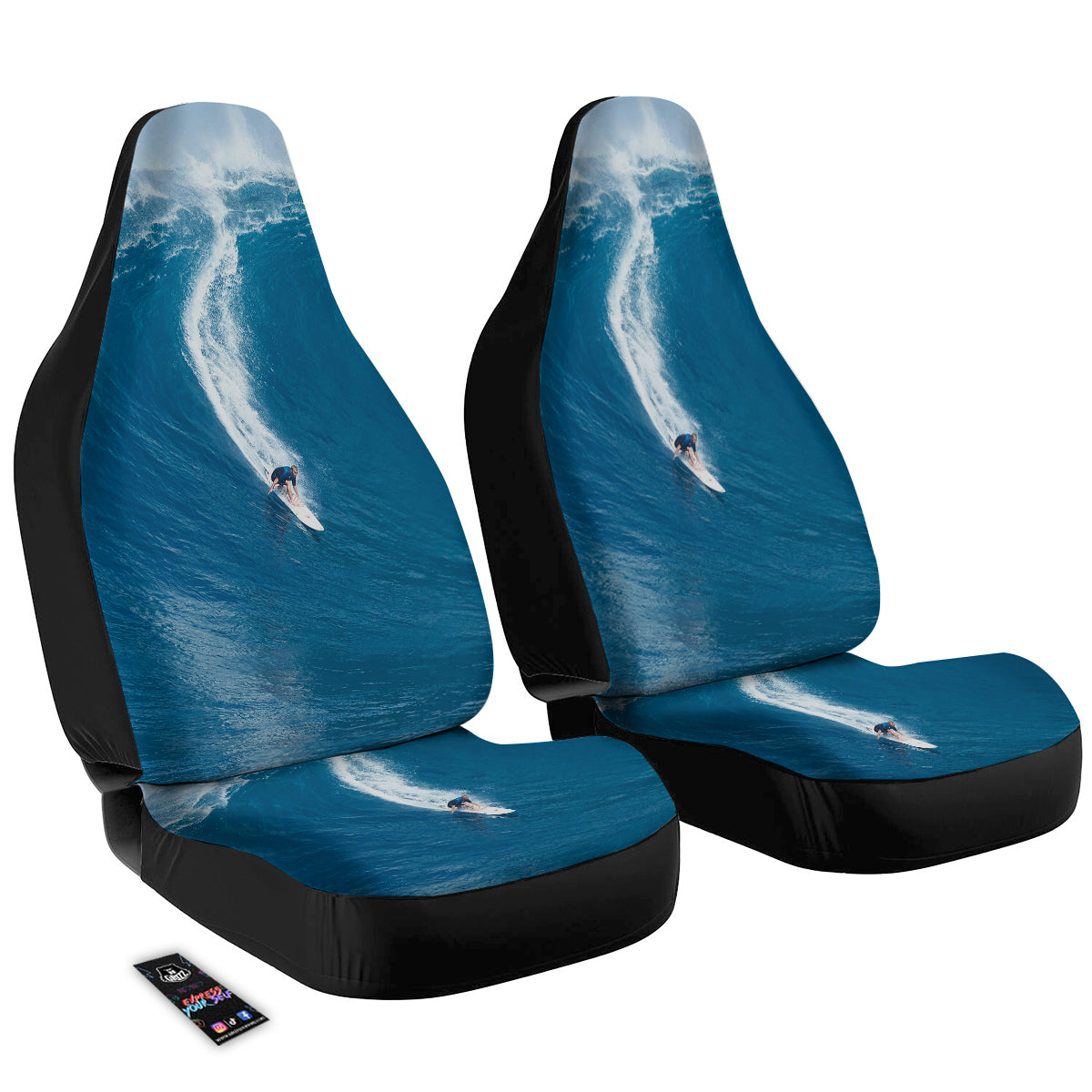 Surfing On Sea Print Car Seat Covers-grizzshop