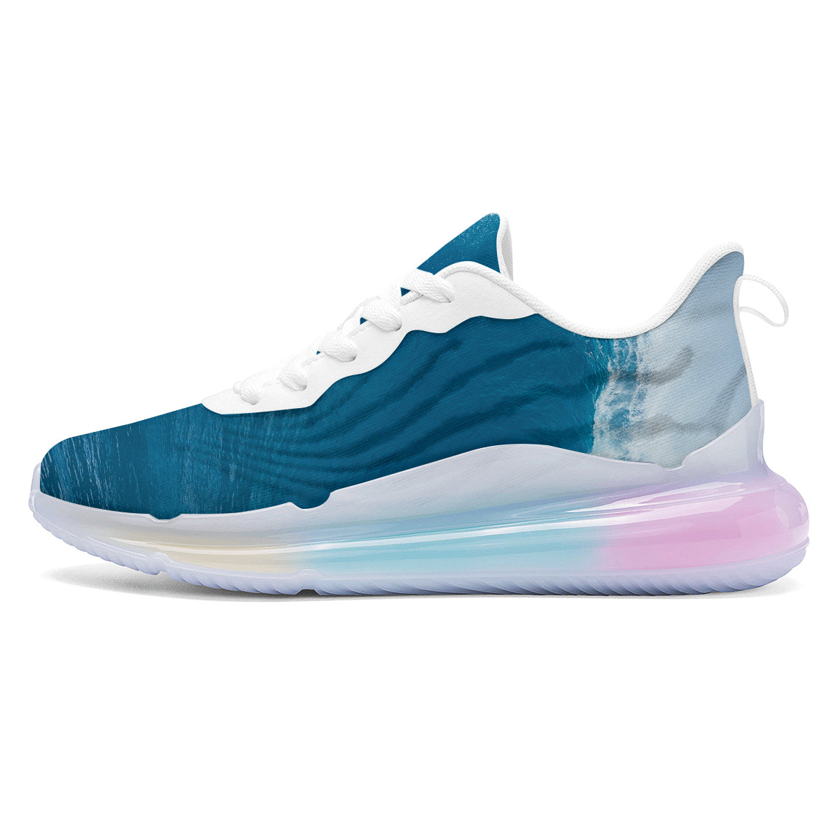 Surfing On Sea Print Running Sneakers-grizzshop