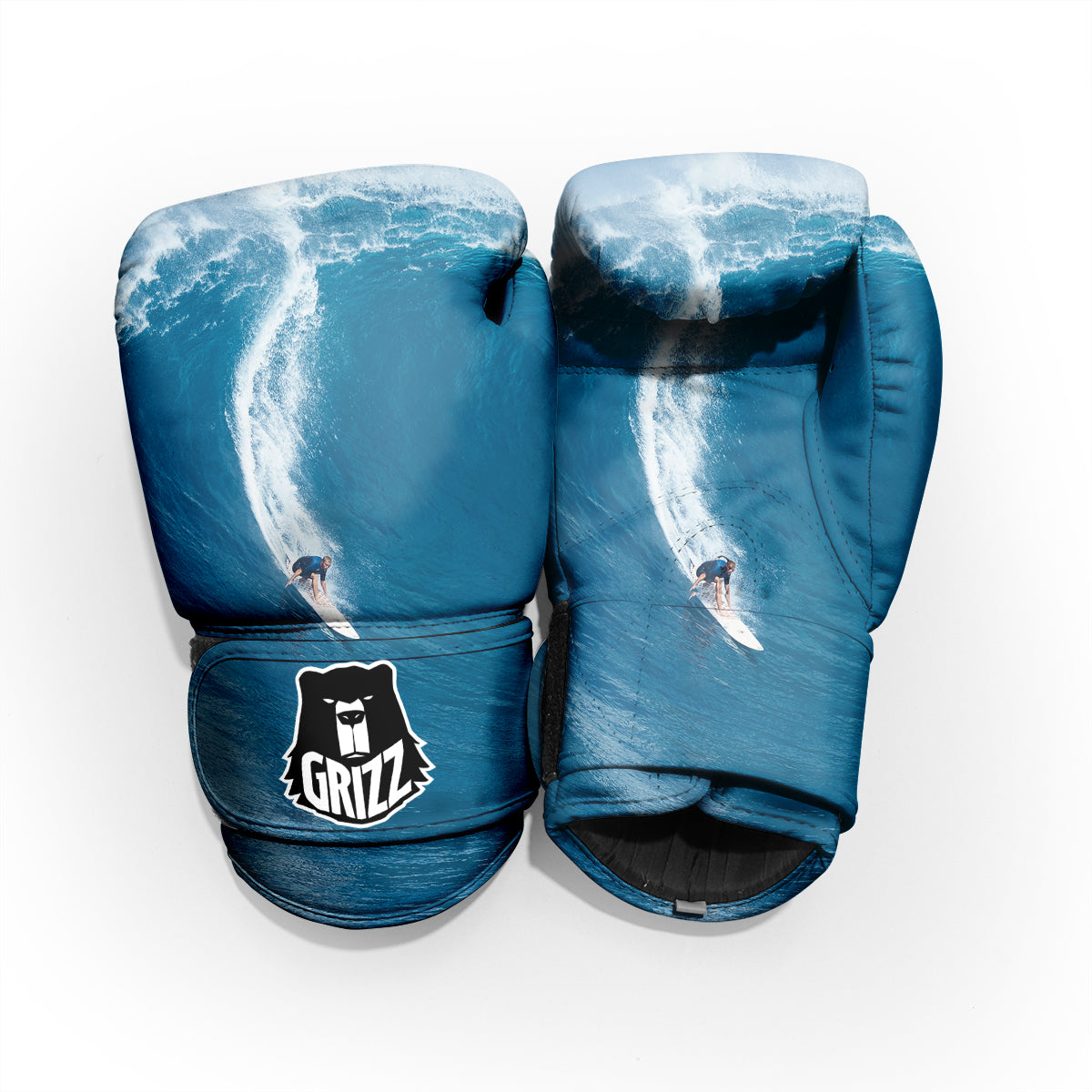 Surfing On Sea Print Pro Boxing Glove