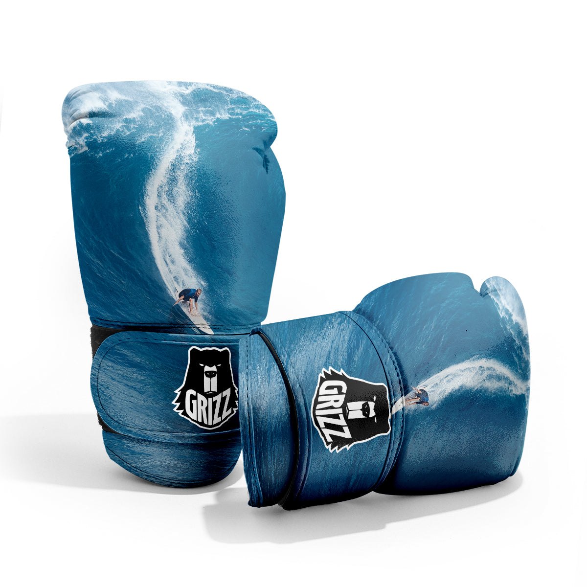 Surfing On Sea Print Pro Boxing Glove
